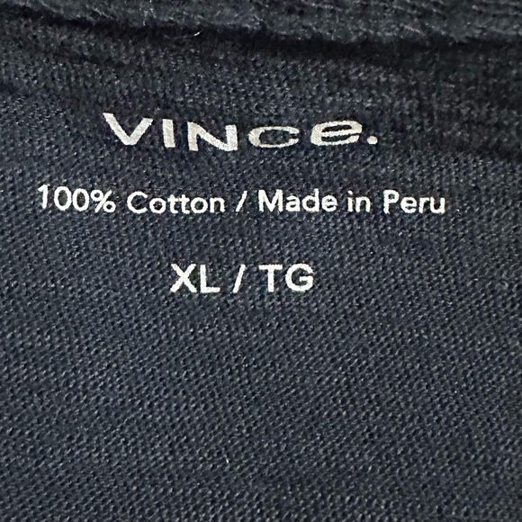 Vince Men's Dark Gray Short Sleeve Slub Polo Size XL - Picture 5 of 7